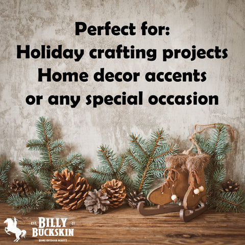 Billy Buckskin pinecones wreath garland accents for rustic decor.