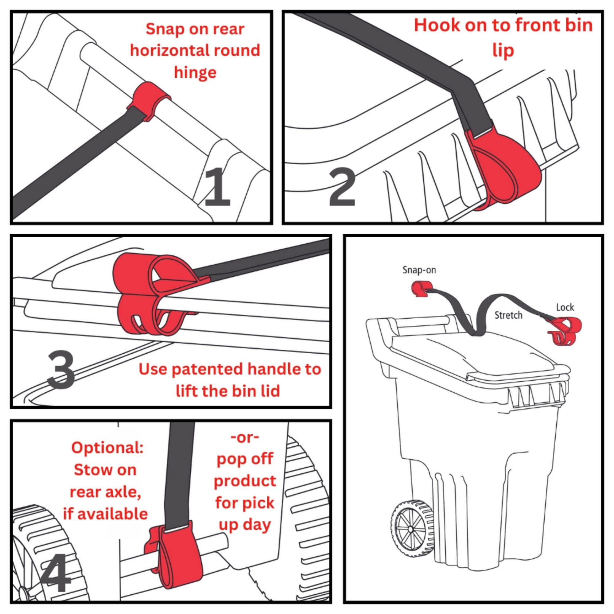 BinClaw heavy-duty lock system for tough wildlife.