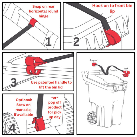 BinClaw heavy-duty lock system for tough wildlife.