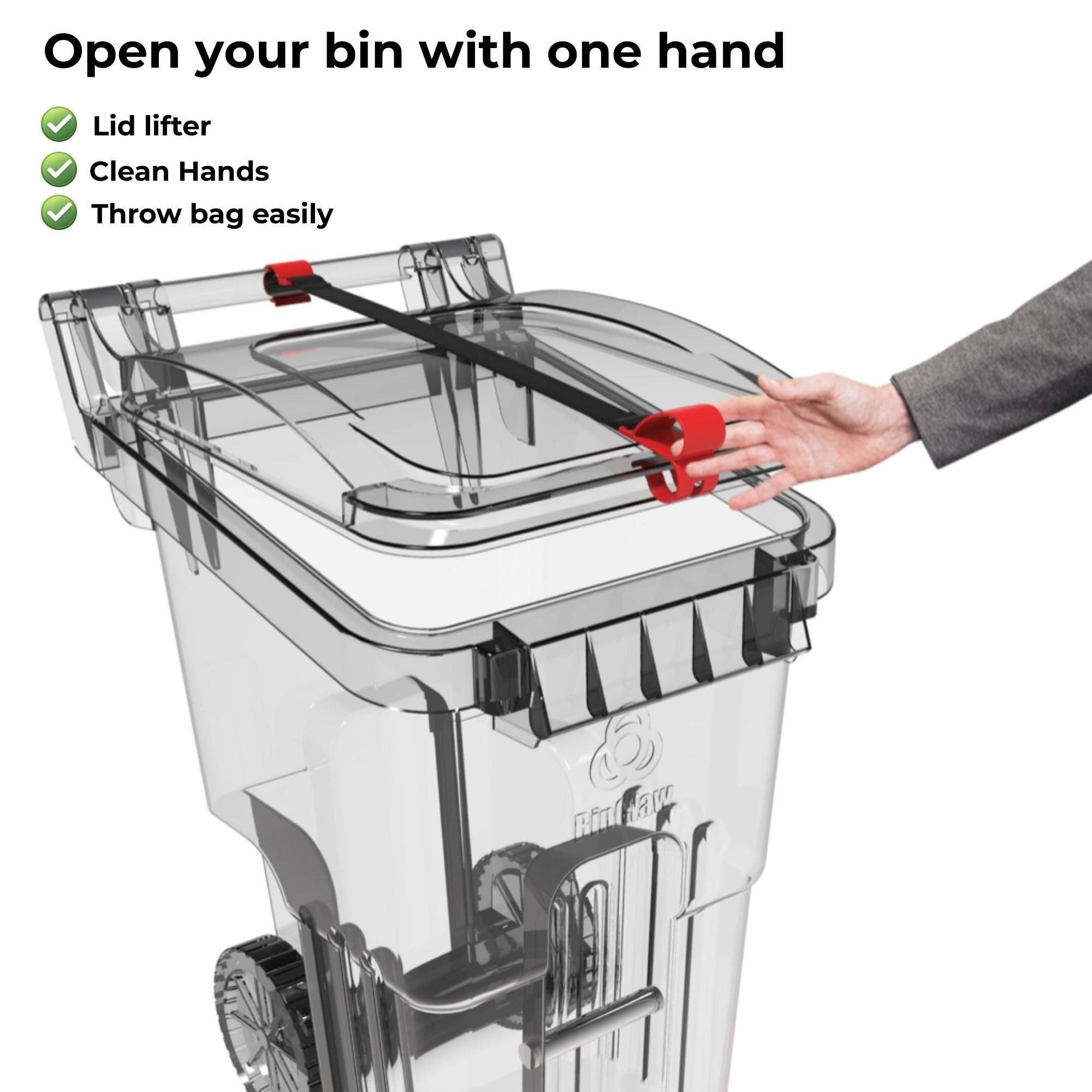 BinClaw no-touch operation keeps surfaces clean.