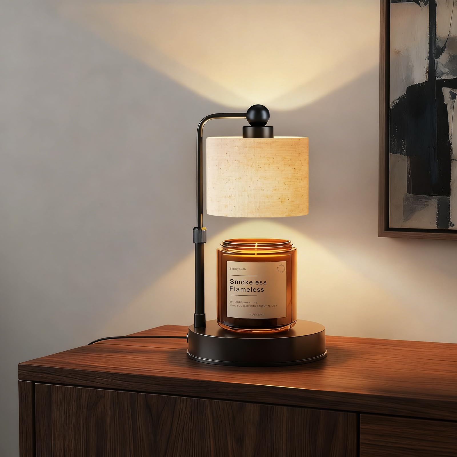 Bingyouth Candle Warmer Lamp packaged as a thoughtful housewarming gift.