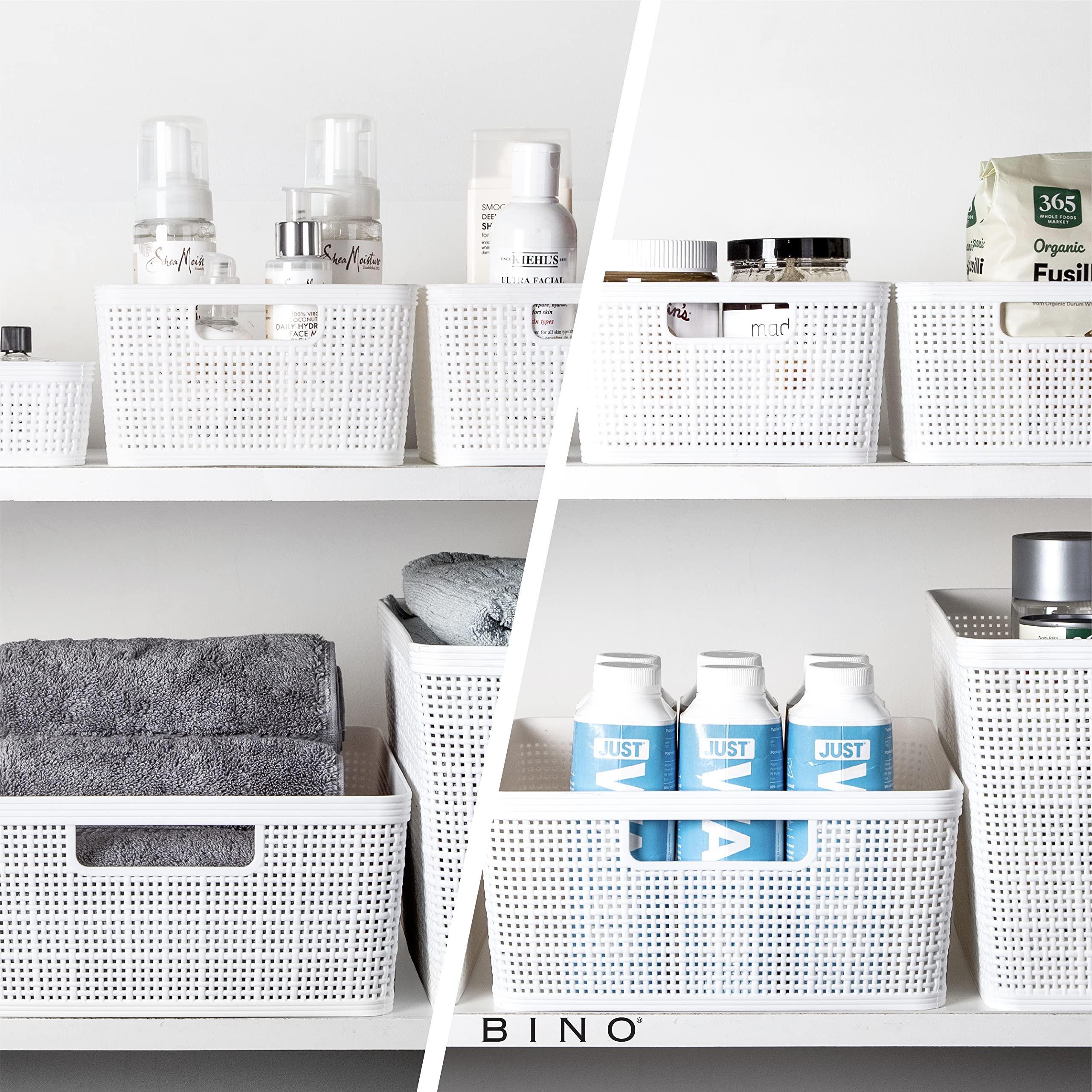 Four-pack arrangement keeps multiple areas tidy and cohesive