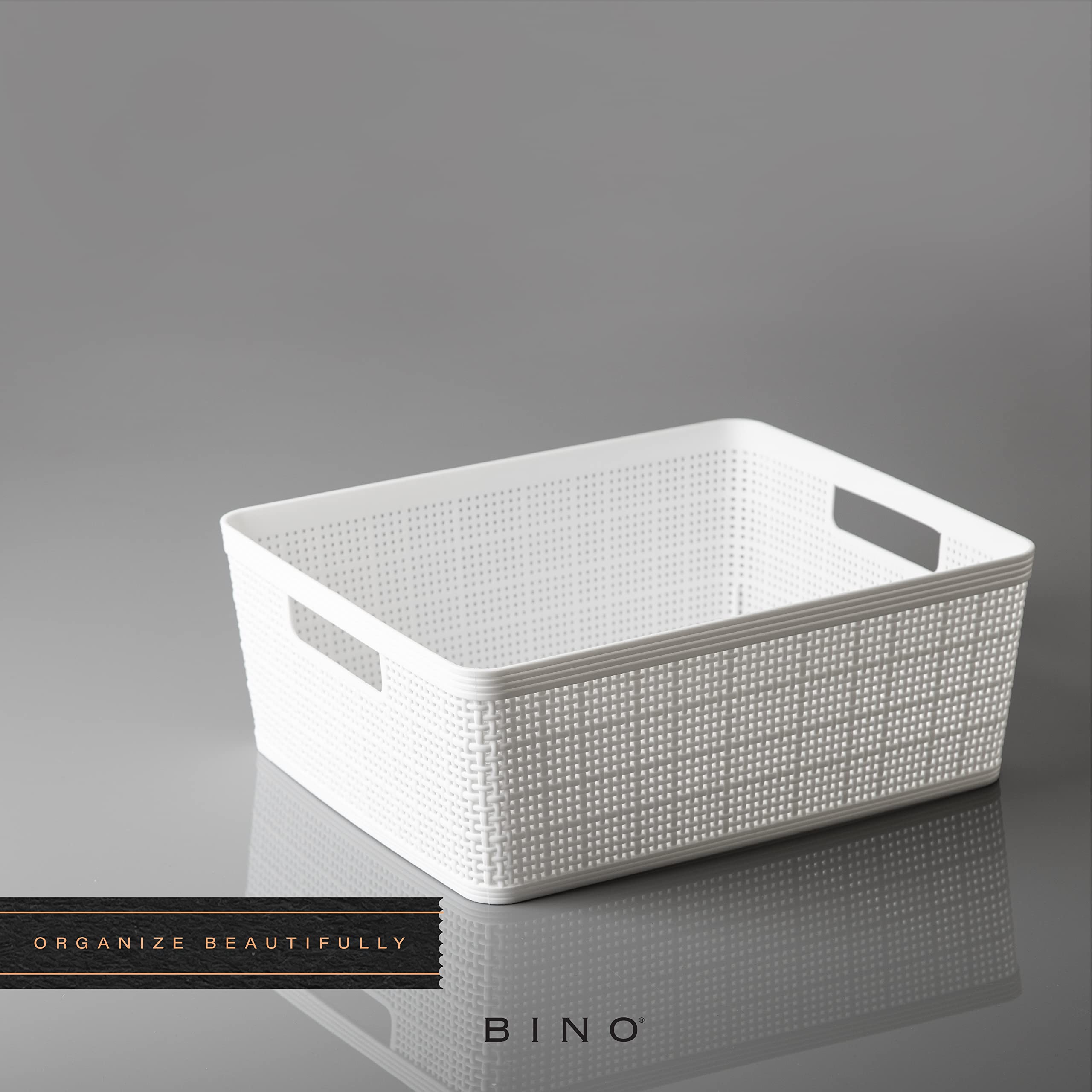 BINO white pantry basket offers accessible storage for dry goods