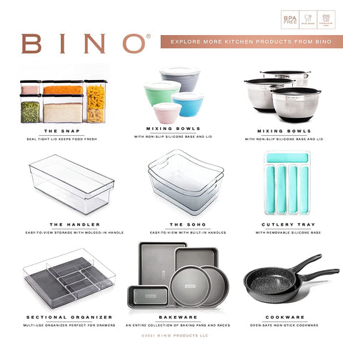 BINO kitchen storage drawers simplify meal prep and labeling