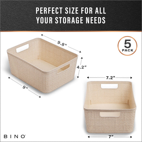 BINO pantry organizer basket enhances shelf visibility and access
