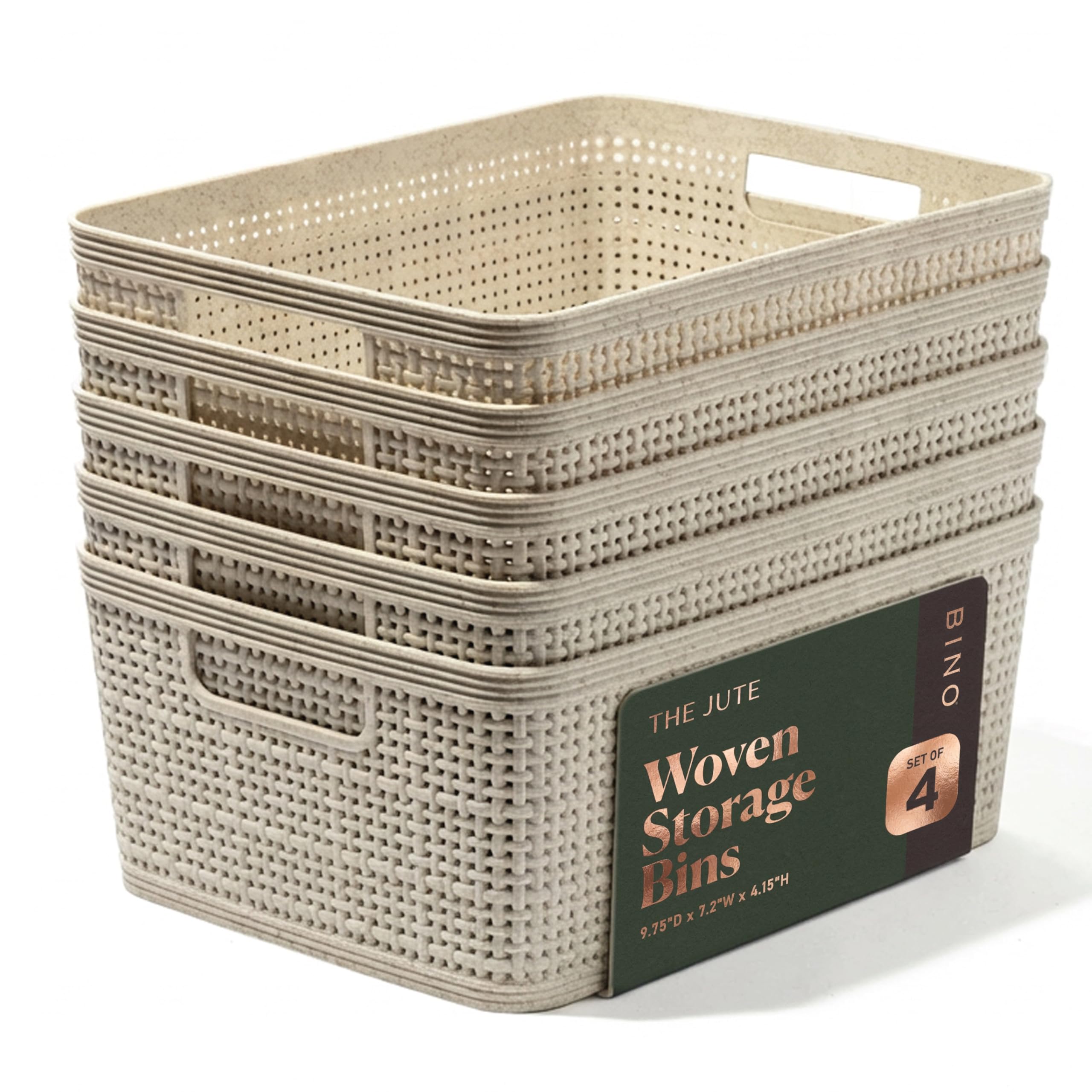 BINO small natural woven basket product shot for tidy spaces