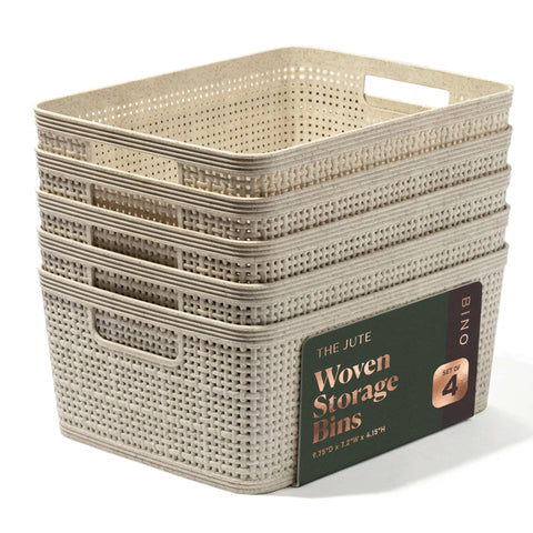 BINO small natural woven basket product shot for tidy spaces