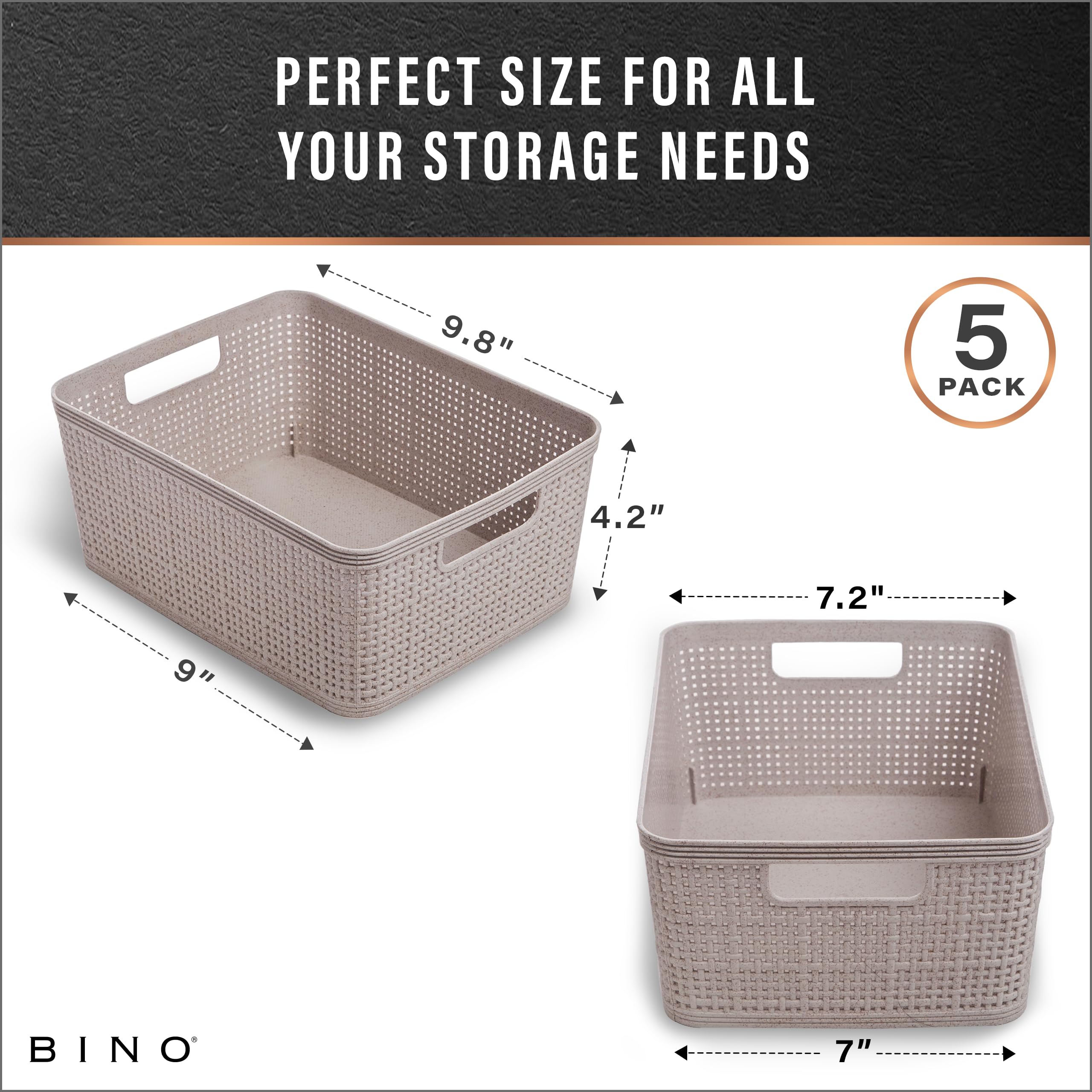 BINO basket under-sink arrangement enhances access to cleaning supplies.