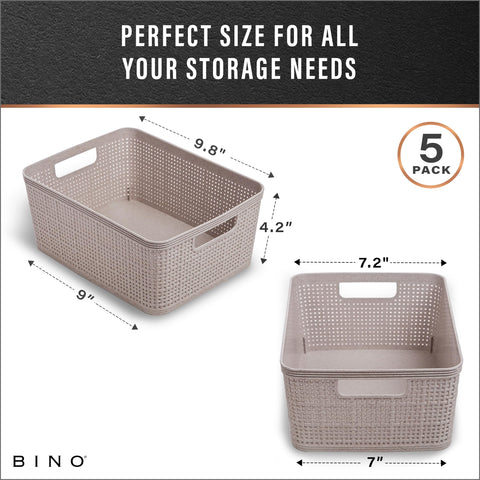 BINO basket under-sink arrangement enhances access to cleaning supplies.
