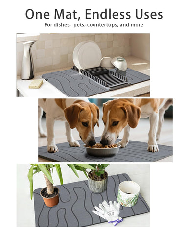 BIOIWGY mat serves as a stable plant pot foundation on damp surfaces.