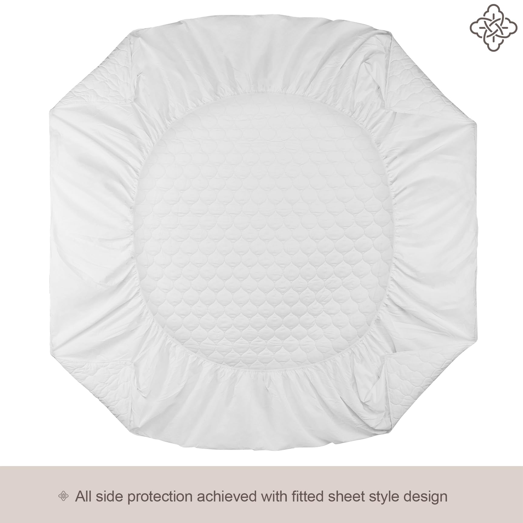 BIOWEAVES 300gsm organic wadding offers plush, breathable cushioning.