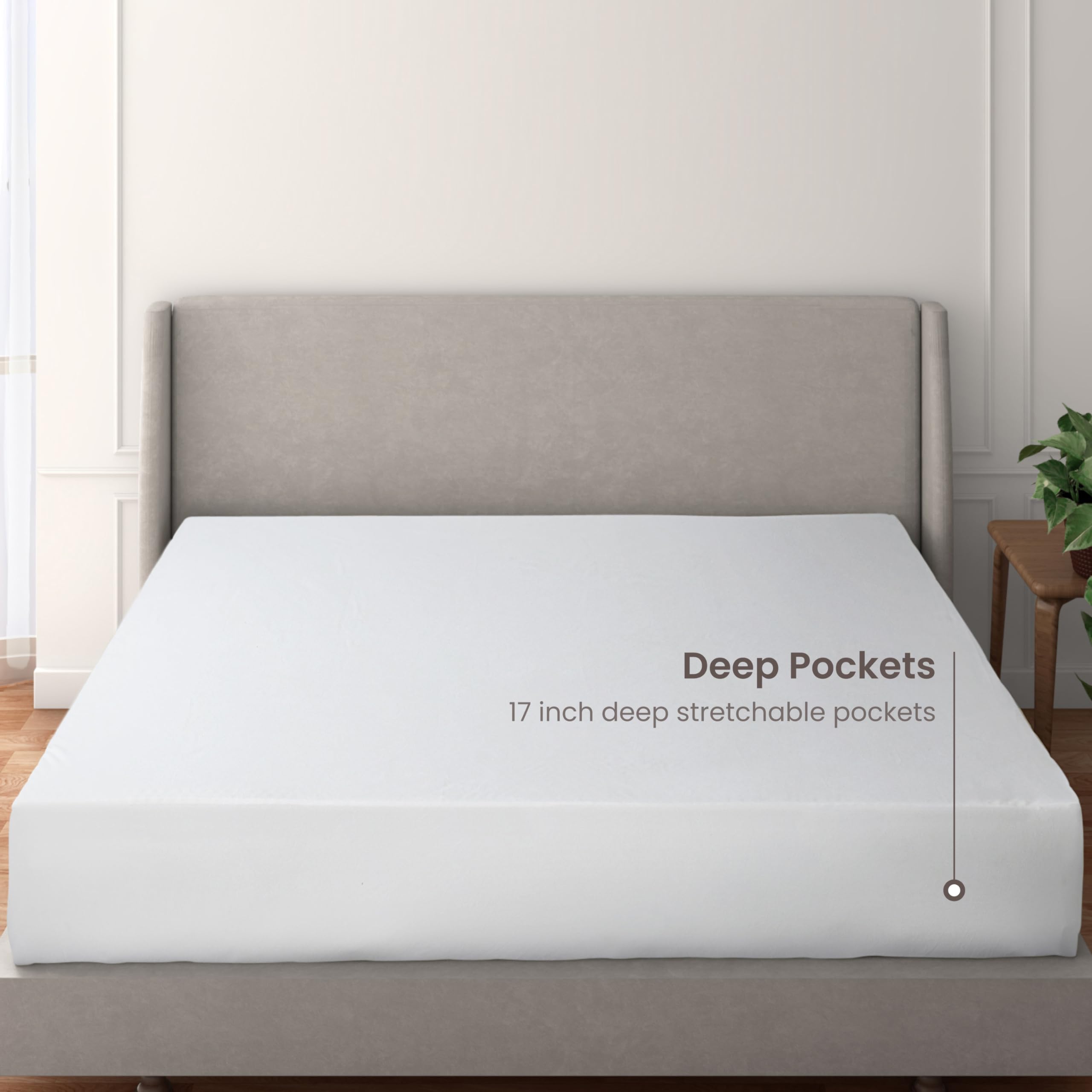 BIOWEAVES waterproof back layer and breathable construction for comfortable protection.