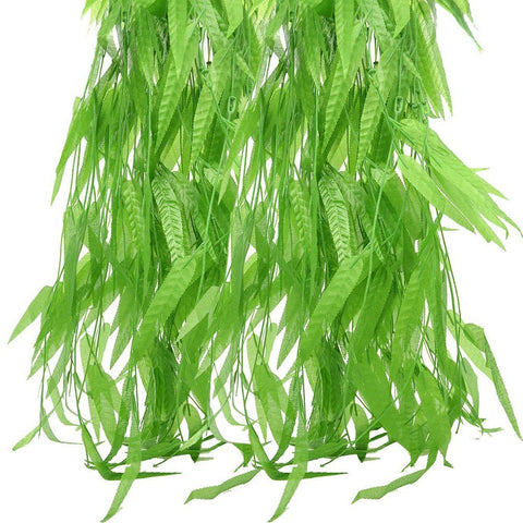 Bird Fiy leaves detail closeup on durable silk leaves and plastic stems for realistic greenery accents.