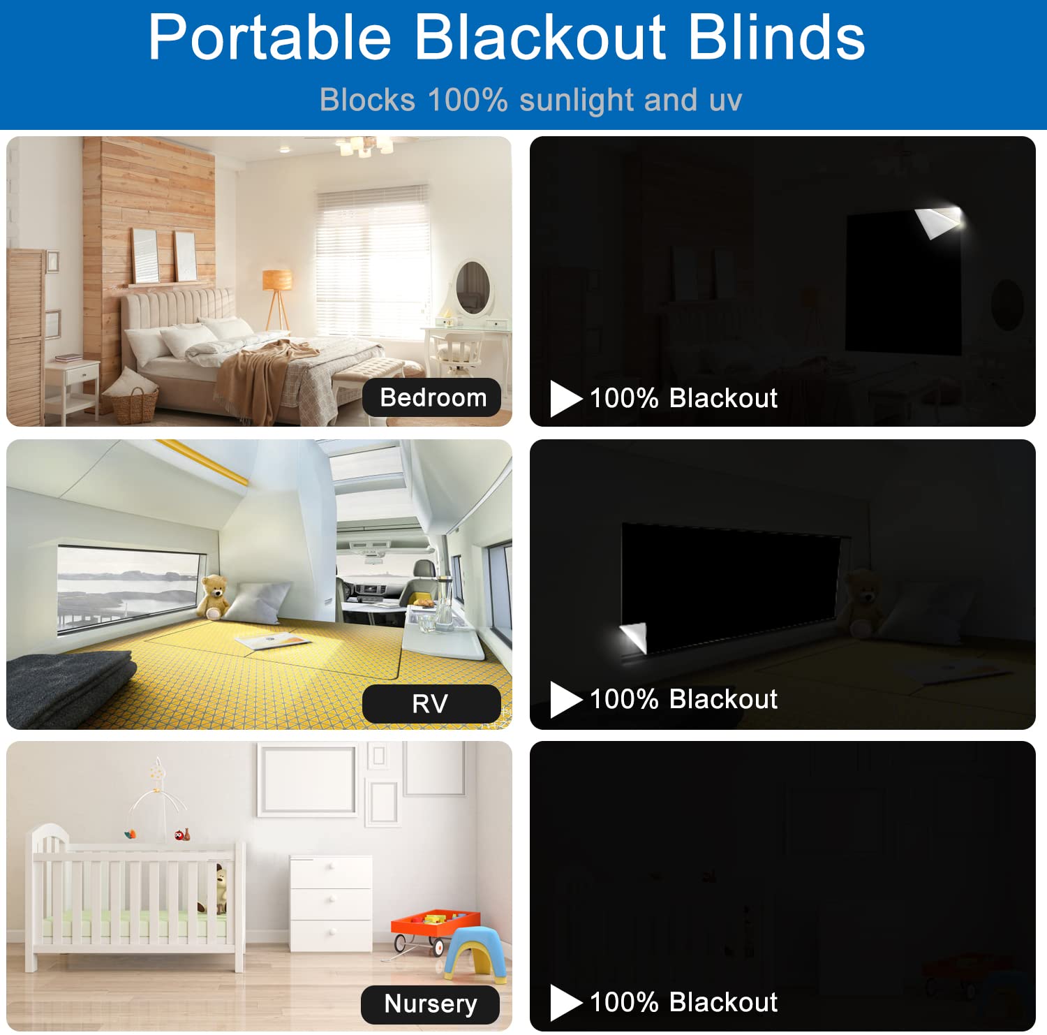 Step-by-step installation guide for BirdNest blackout shade.