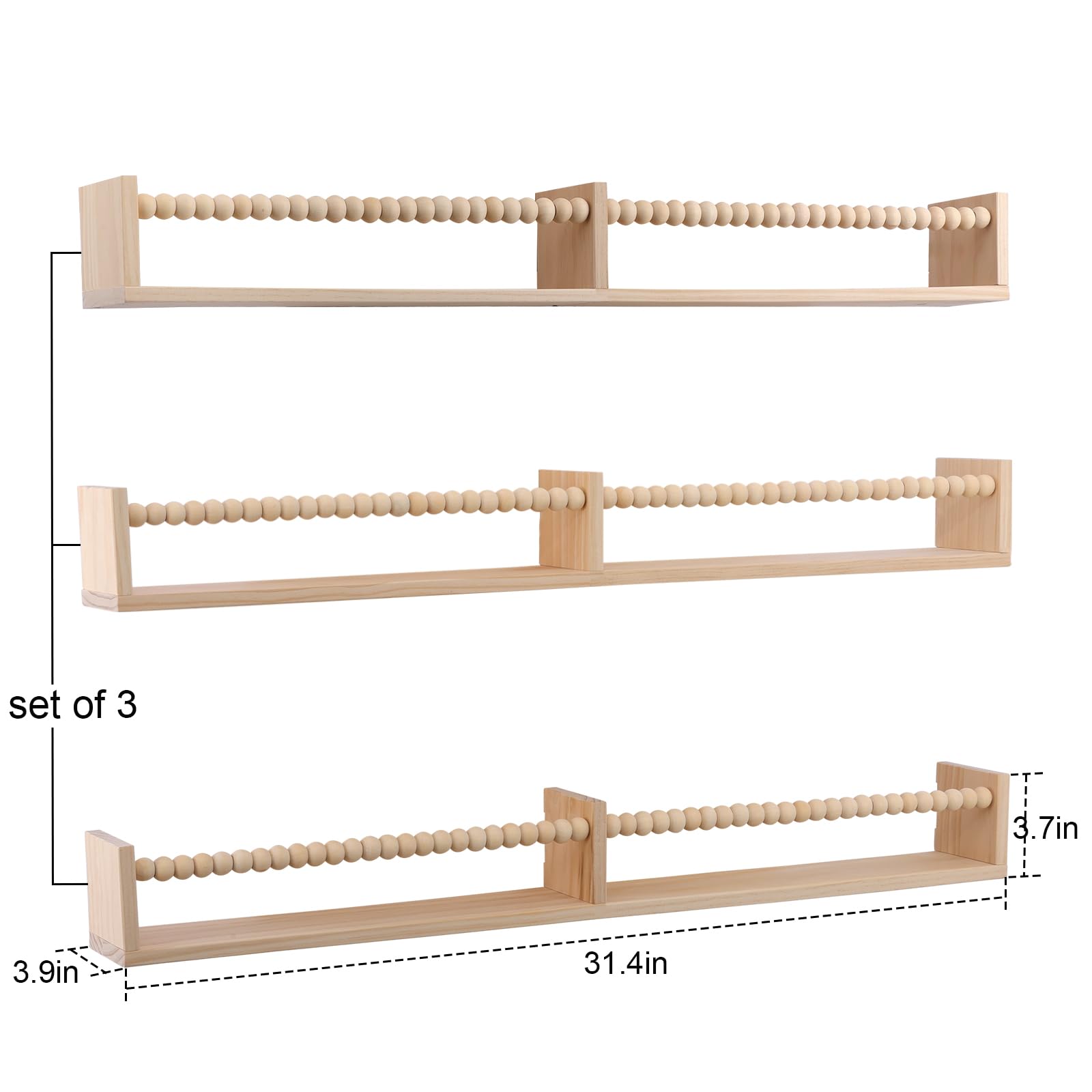 Birola wall shelves for kids room storage with safe mounting and tidy display.