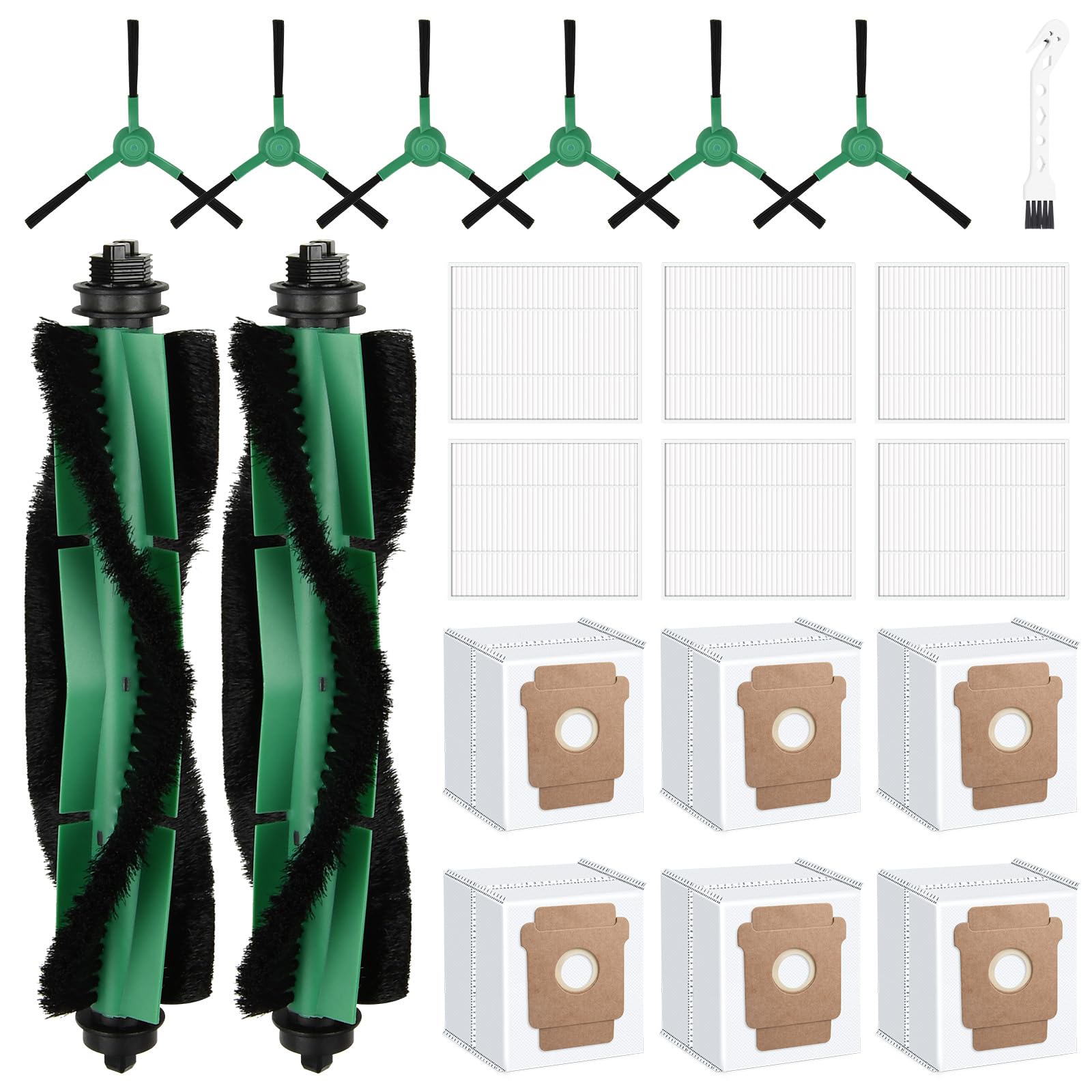 Bisenkud Roomba Q052 roller brushes for thorough deep cleaning