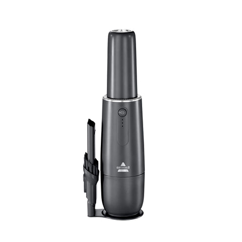 Bissell AeroSlim handheld vacuum in cordless mode for quick car cleanups.