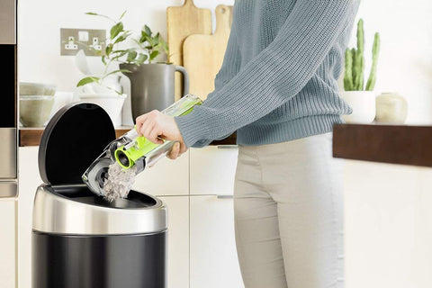 Bissell Air Ram cordless vacuum is ultra-lightweight for effortless lifting.