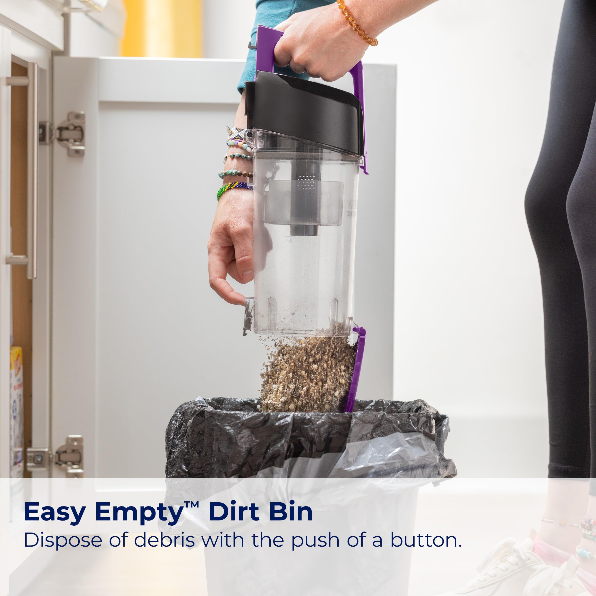 Bissell CleanView Compact Turbo on hard floors with scatterfree technology