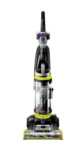 Bissell CleanView Swivel Pet Upright Vacuum demonstrates swivel steering for easy navigation around furniture.