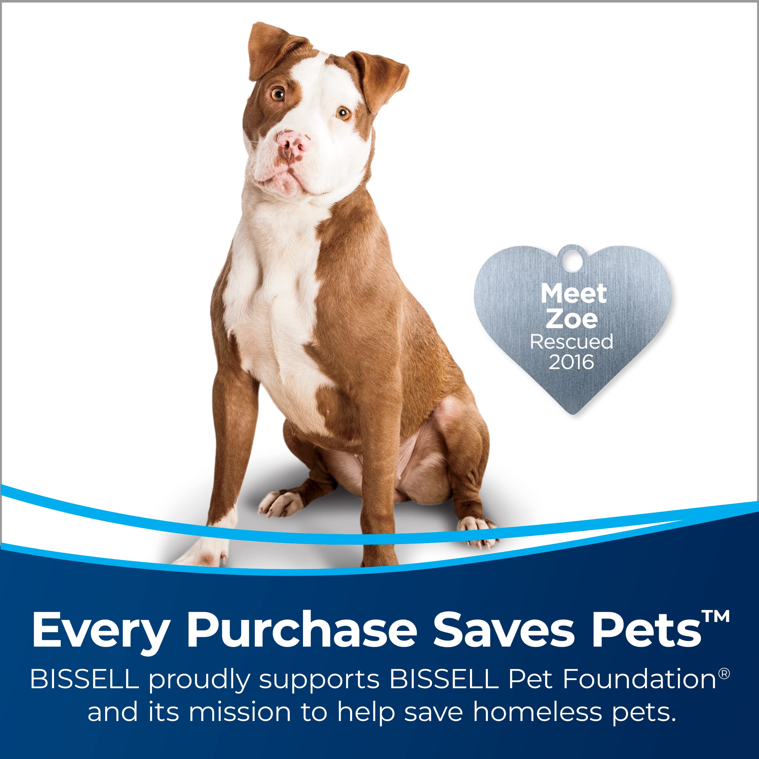 Bissell CleanView Swivel Pet Upright Vacuum highlights triple action brush lifting embedded pet hair.