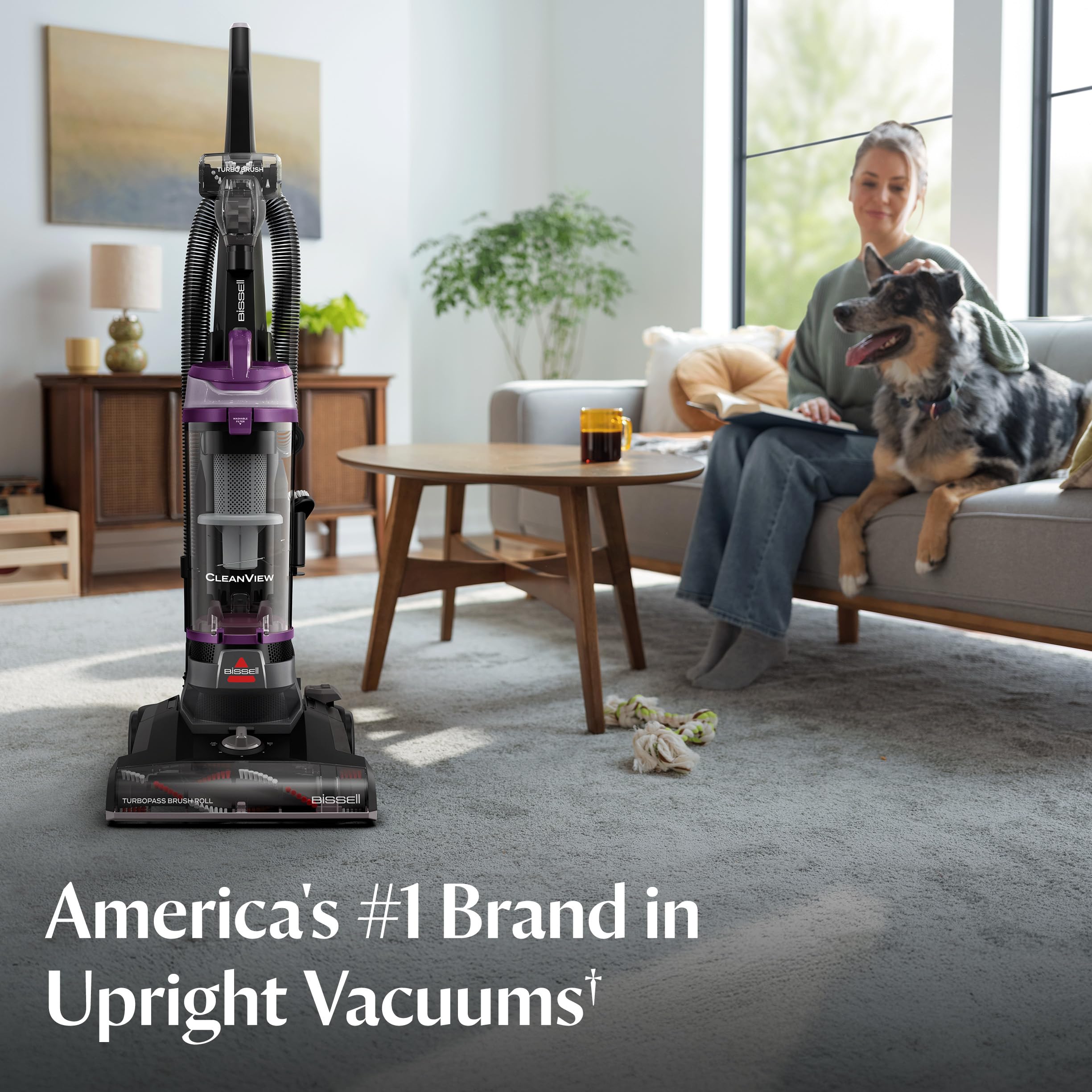 Bissell CleanView 4438 cord length supports easy room-to-room cleaning
