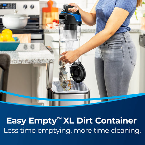 Bissell CleanView OnePass technology for faster carpet cleaning.