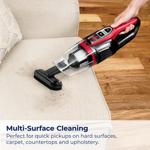 Bissell Featherweight XRT converts to handheld with included tools for above-floor cleaning.
