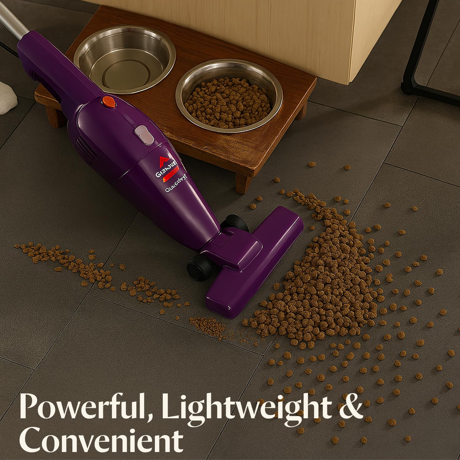 Bissell FeatherWeight stick vacuum in handheld mode for easier above-floor cleaning