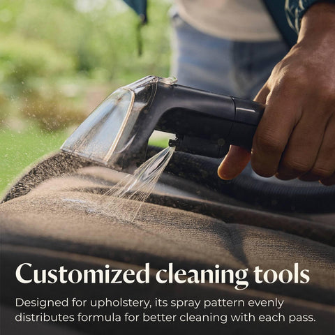 Bissell Little Green Cordless used inside a car for interior refresh