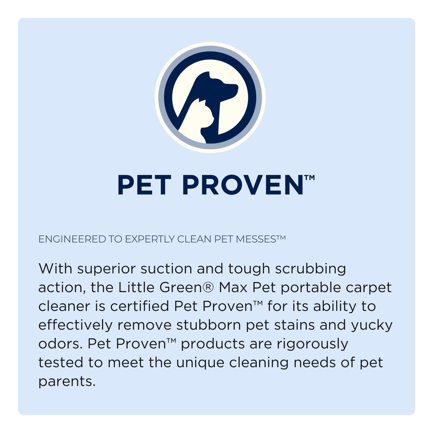Bissell Little Green Max Pet used on upholstery for pet mess cleanup.