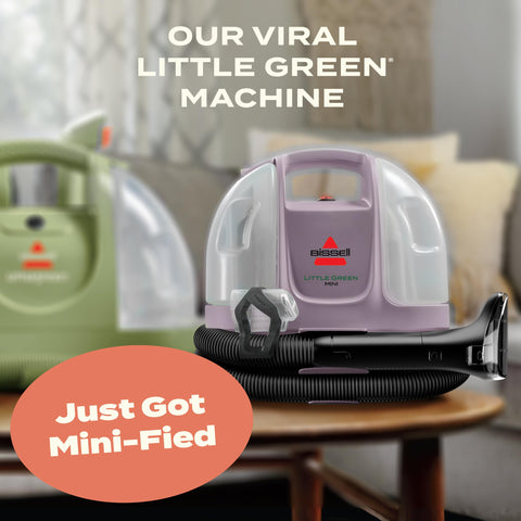 Bissell Little Green Mini with HydroRinse hose tool for easy maintenance