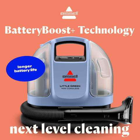 Bissell Little Green Mini strong suction tackles embedded dirt and stains efficiently.