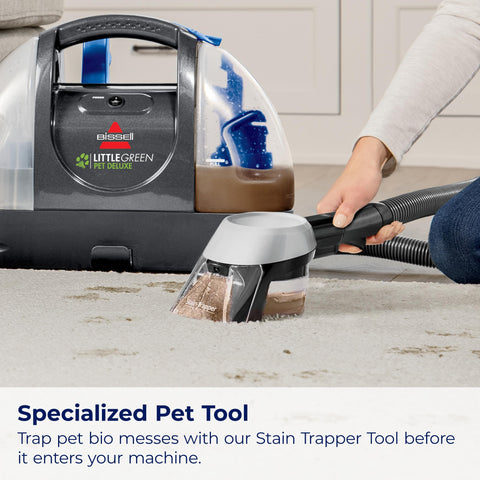 Bissell Little Green Pet Deluxe includes pet spot and stain formula trial