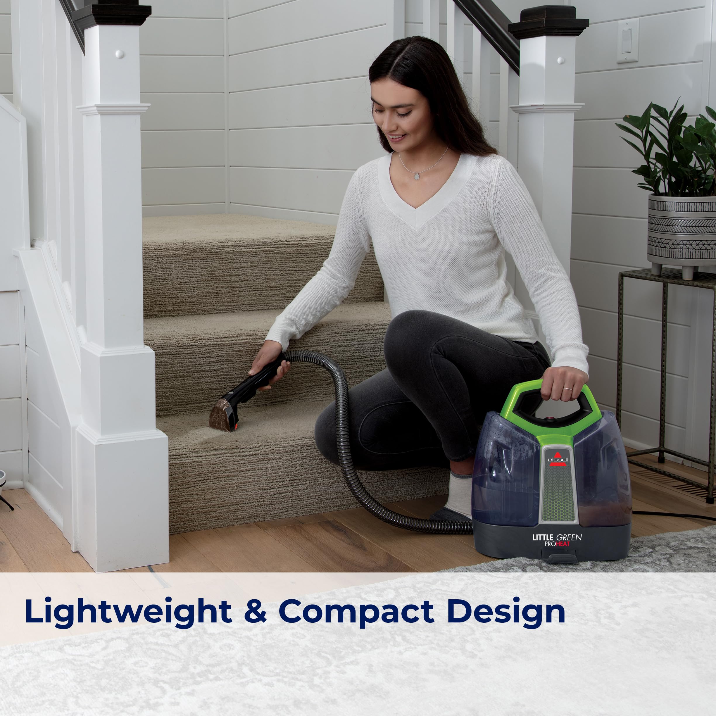 Bissell Little Green Proheat 3in Tough Stain Tool tackles stubborn spots.