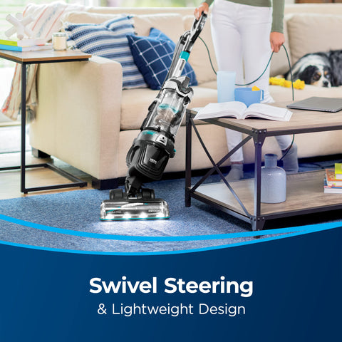 Bissell MultiClean Allergen Pet Rewind in use on floors delivering deep cleaning