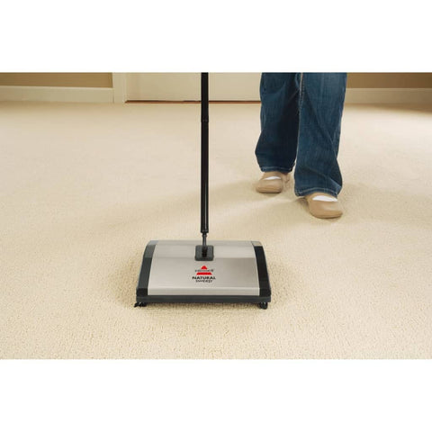 Bissell Natural Sweep operates quietly for quick cleanups