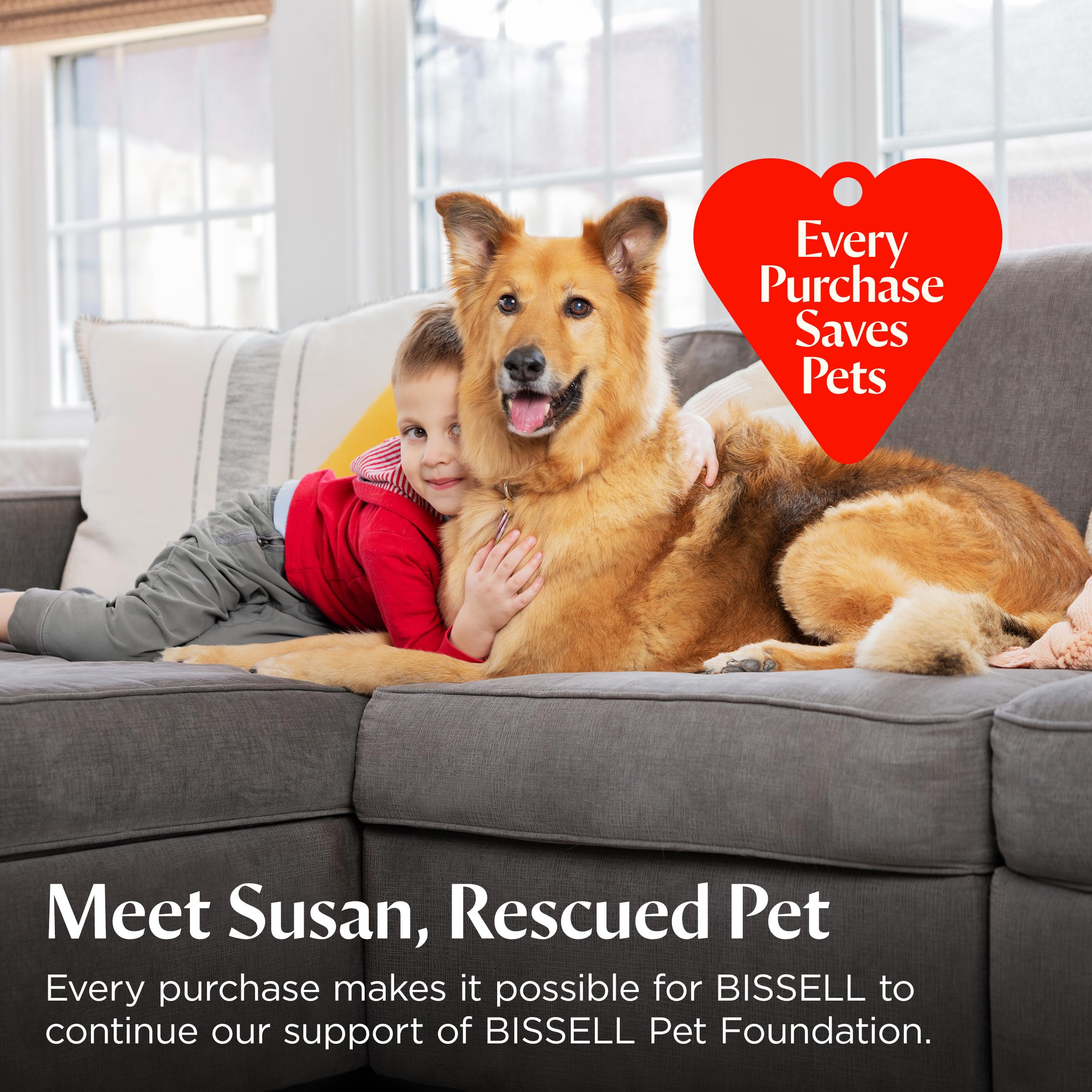 Bissell Pet Foundation logo expressing support for homeless pets.