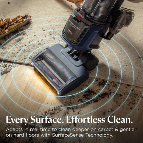 Bissell Pet Hair Eraser DualBrush upright vacuum supports pet homes with effective cleaning
