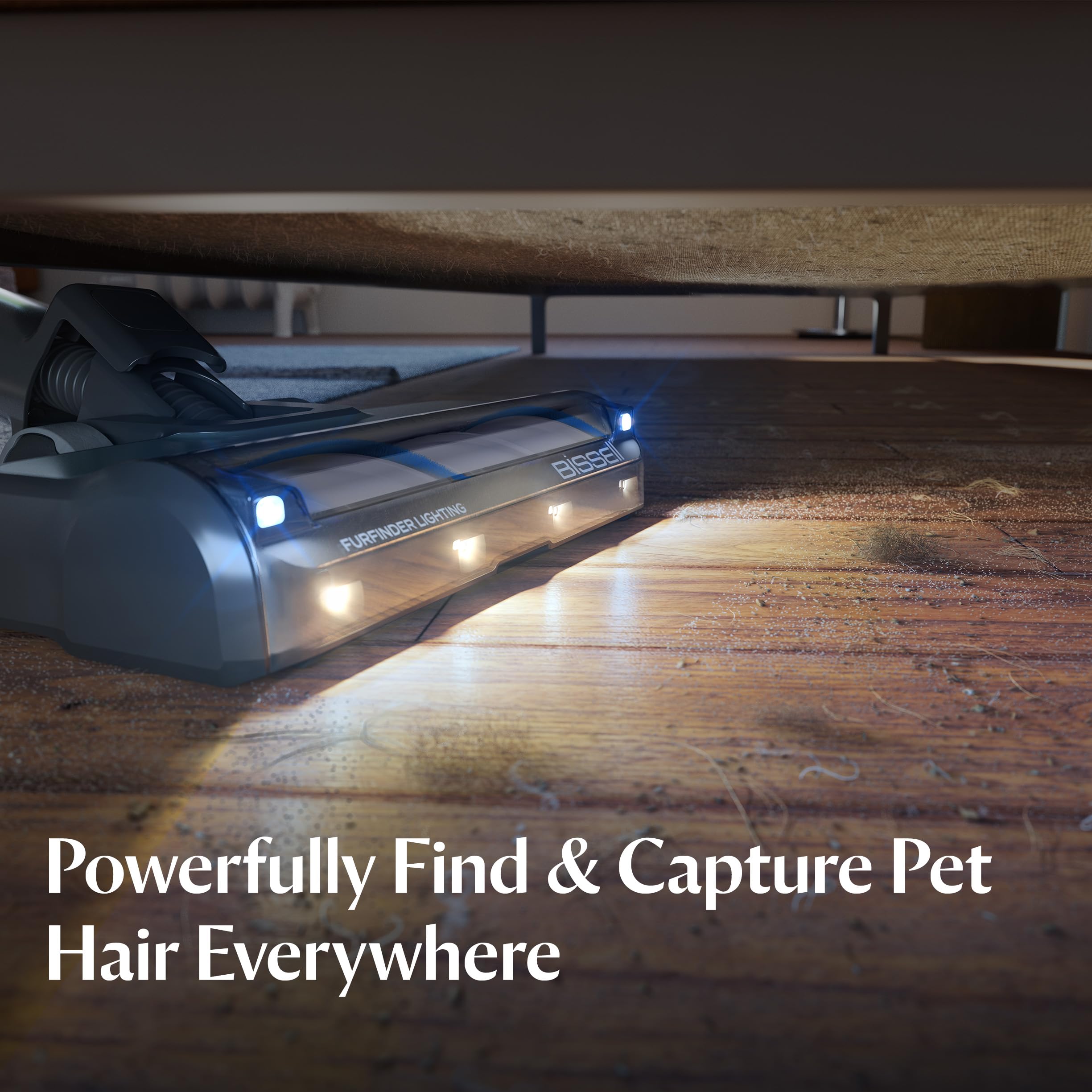 Bissell PowerClean 200W motor delivers strong cleaning on carpets and hard floors