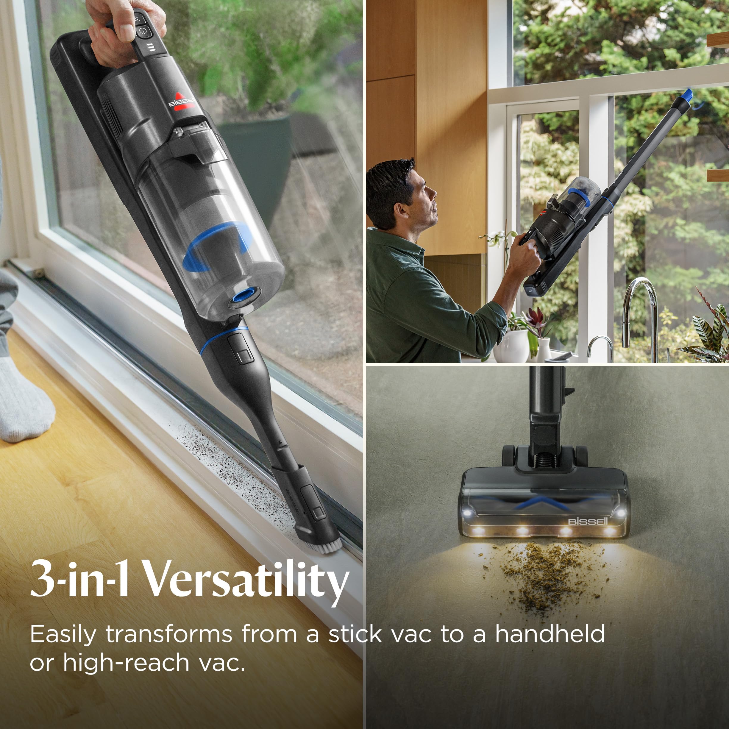 Bissell PowerClean Wall Mount Dock keeps the vacuum ready for quick pauses and charging.