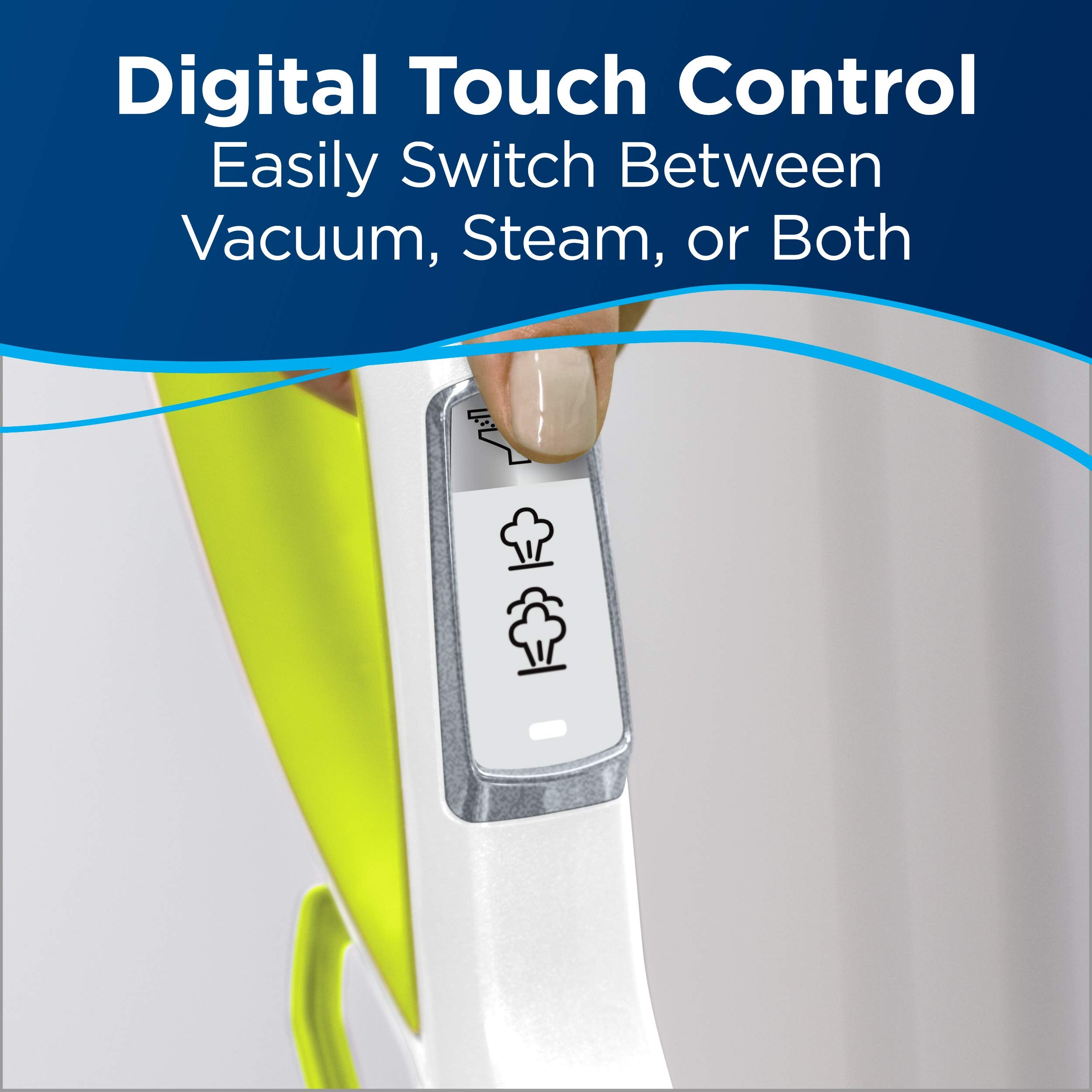 Bissell PowerFresh cyclonic vacuum feature captures dirt during mopping.