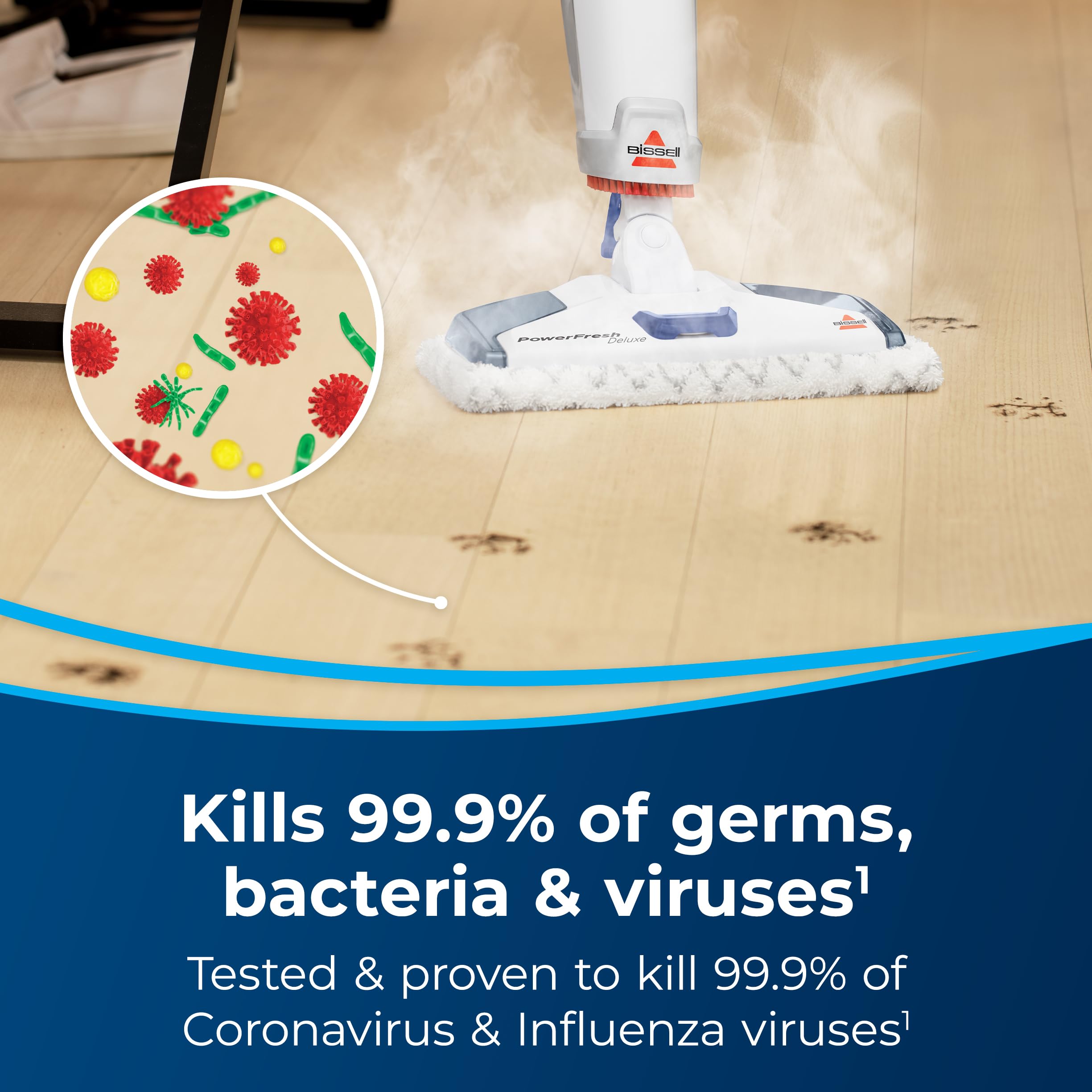 Bissell PowerFresh Deluxe microfiber pad provides gentle yet thorough cleaning