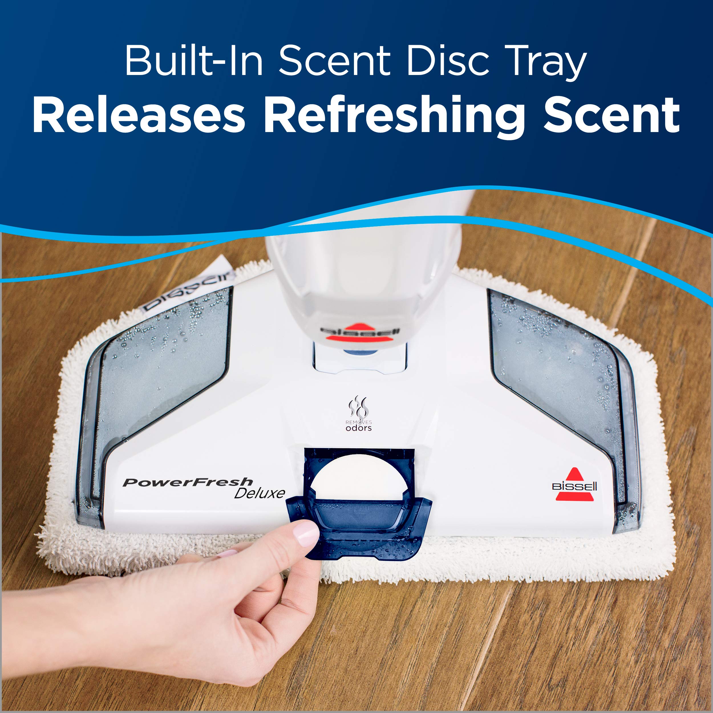 Bissell PowerFresh Deluxe sealed-floor cleaning on hardwood and tile surfaces