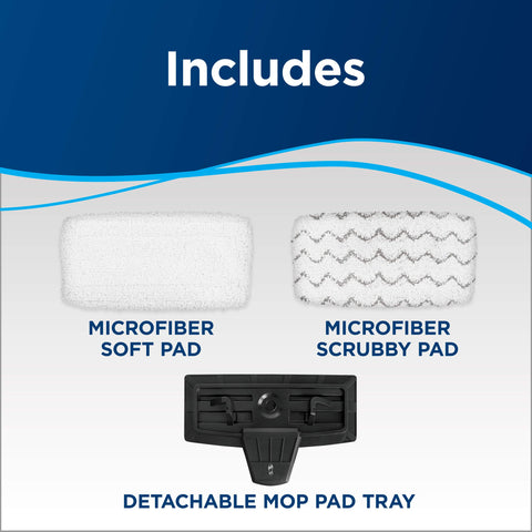 Bissell PowerFresh floor cleaning results with steam sanitizing action.