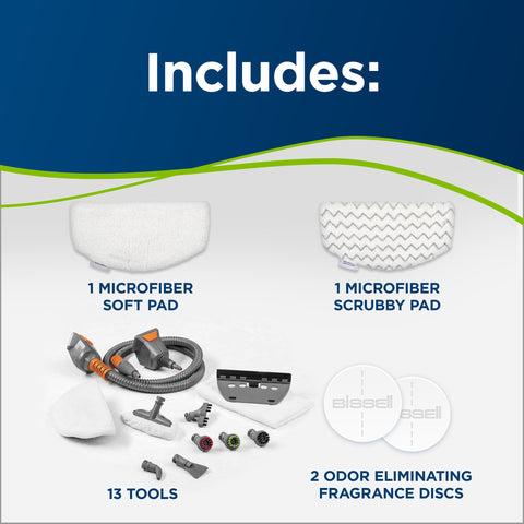 Microfiber pads ready for use on hard floors with BISSELL PowerFresh Lift-Off Pet