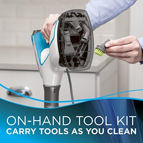 Bissell PowerFresh Slim extended reach wand cleans under furniture and edges precisely.