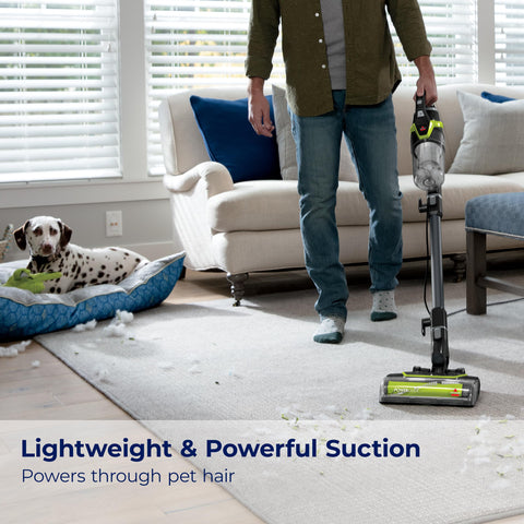 BISSELL PowerGlide Slim Pet swivel handle shows agile steering