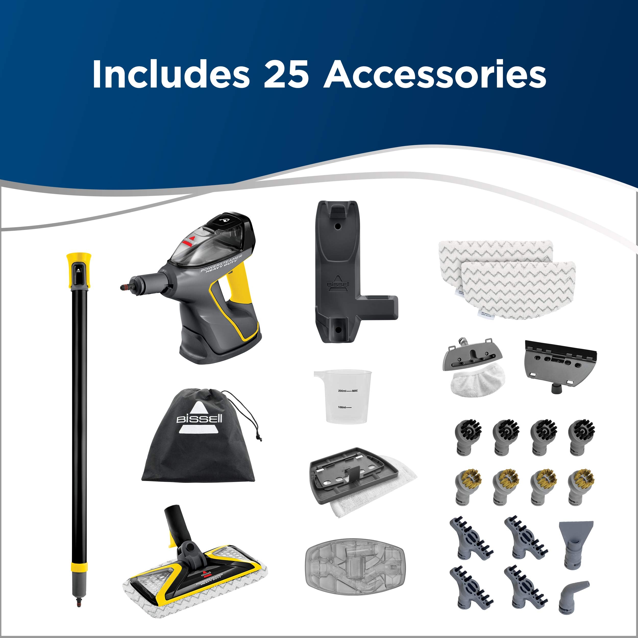 Bissell PowerSteamer extended-reach cleaner for stairs and overhead areas.