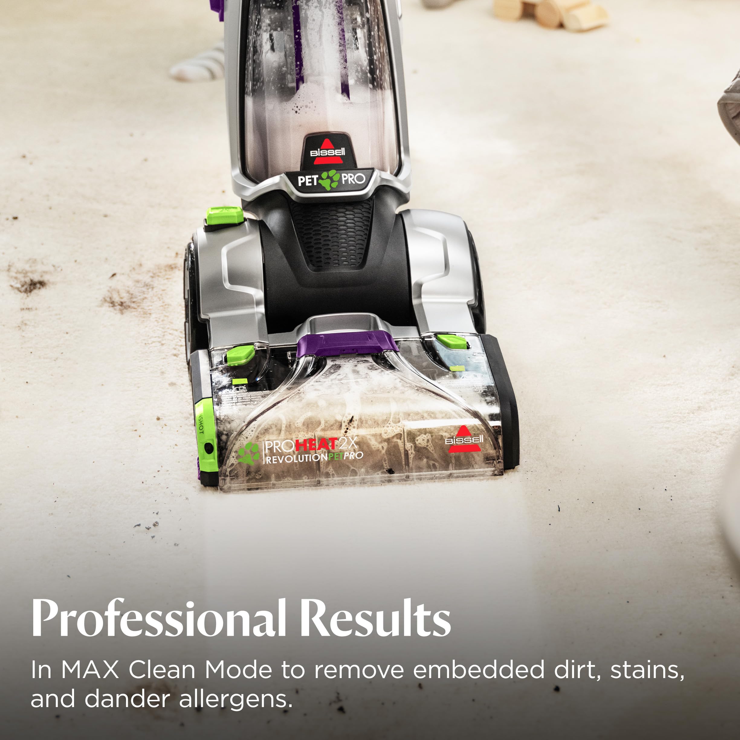 Express Clean mode for quick carpet refresh in about 30 minutes